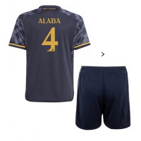 Dres Real Madrid David Alaba #4 Preč pre deti 2023-24 Krátky Rukáv (+ trenírky)